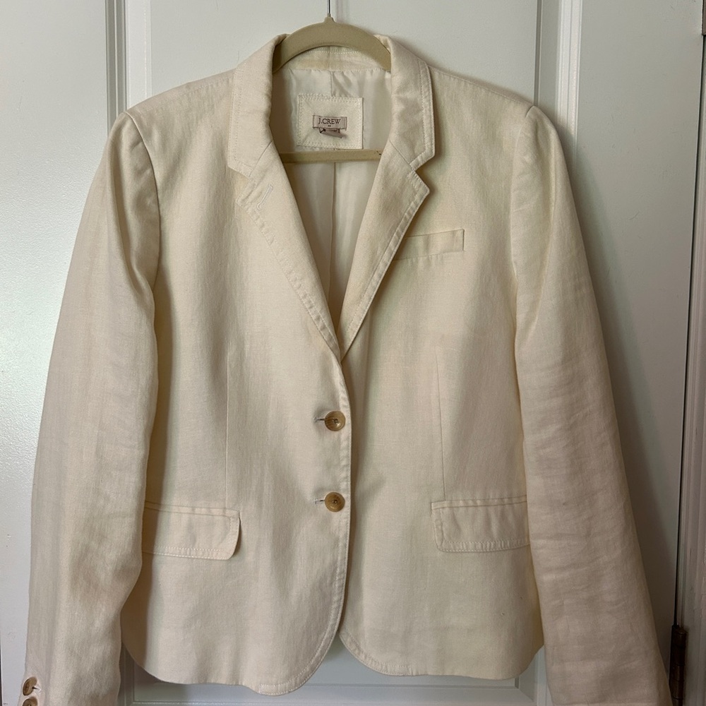 J. Crew Schoolboy Blazer Linen-Cotton